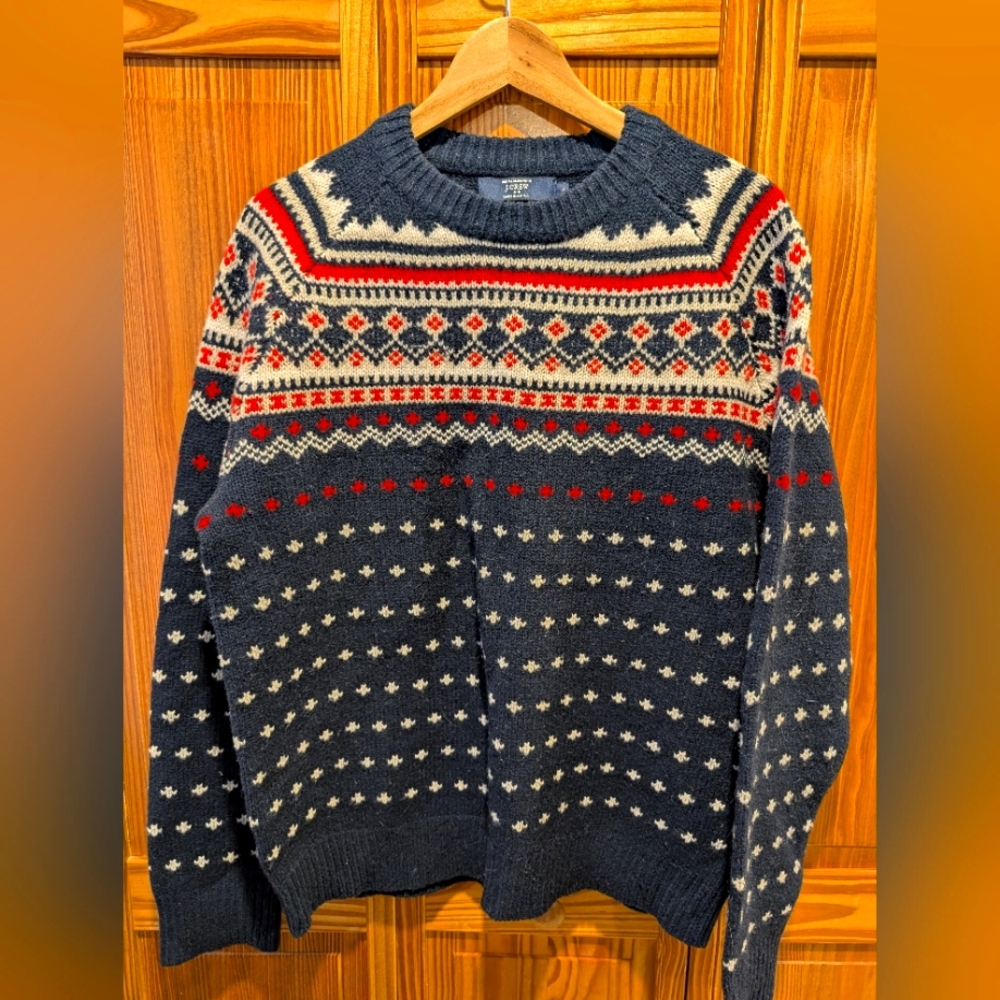 J. Crew Factory Men's Fair Isle Sweater